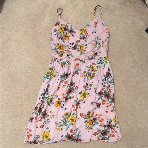 Floral Pink Summer Dress